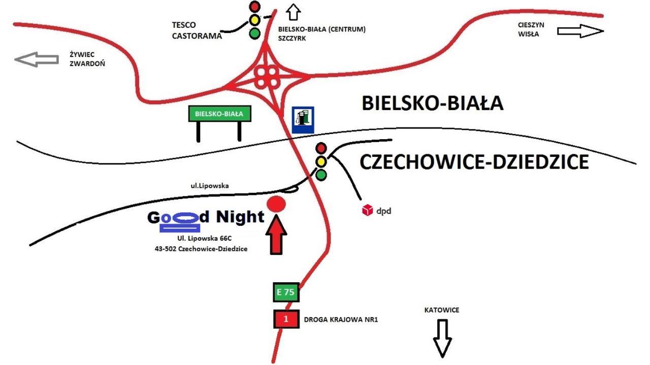 Good Night Noclegi & Strefa Z Sauna I Jacuzzi Ogolnodostepna Lub Na Wylacznosc Czechowice-Dziedzice Kültér fotó